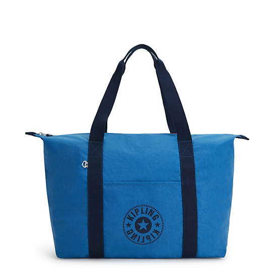 Bolso Tote Kipling Art Medium Lite Azules | MX 1773LI